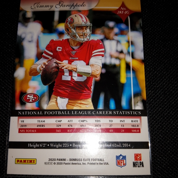 Jimmy Garopolo refractor elite!! - Picture 3 of 3